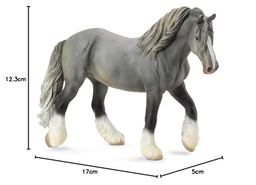 CollectA Shire Horse Mare - Grey, Multicolor - Image 2