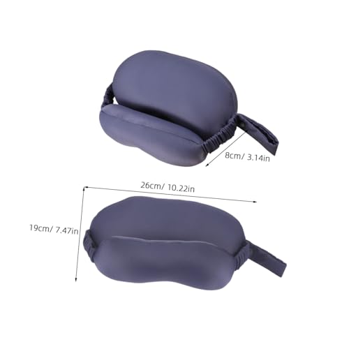Almohada de Viaje con Soporte en Forma de U Mediana Gris miniatura 2