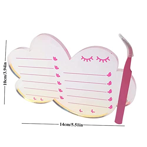 zalati Eyelash Display Holder False Eyelash Tray Eyelash Boards for Makeup Eye Lashes Display - Transparent Clouds - Image 4