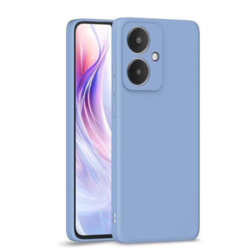 Image of Pikkme Back Cover for Redmi 13C 5G | Camera Protection Shockproof Soft Matte Silicone Bumper Case (Aqua Blue)