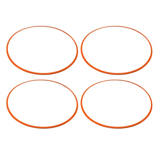 Protectores de llanta de aleación de aluminio de 16 pulgadas, ajuste universal para bordes planos, diseño autoadhesivo para fácil instalación, con protección premium contra rasguños (Naranja) miniatura 2