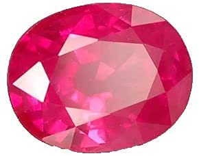 Rubis de Birmanie en cristal rose 8,25 Ratti Manik AMZ6076 gemme unisexe Small