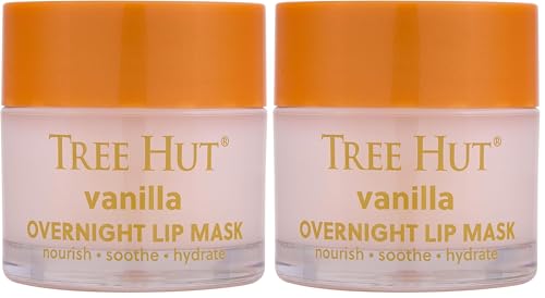 Tree Hut Vanilla Overnight Lip Mask (0.6 oz, Pack of 2)