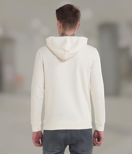 Image of TURMS Anti Stain Men's Hoodie | Anti Odor Water Repellent | Cotton Blend Casual Travel Edition Hooded Sweatshirt | Winter Wear Pullover