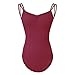 ROYAL SMEELA Women’s Camisole Dance Leotards with Adjustable Straps Ballet Costumes for Women Girl Girls Backless Ballet Dance Leotards Red