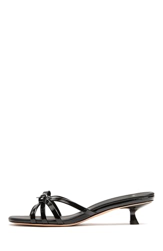 kate spade new york Women's Fashion Kitten Heel Sandal, Black, 9