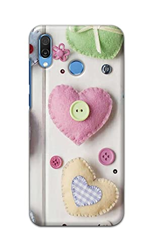 Image of PRINTFIDAA Heart Shape Hard Back Cover for Honor Play, COR-AL10, COR-L29, COR-L09 Back Cover -(P6) KAT1010