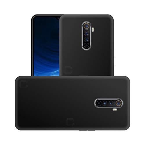 Image of Case Creation Compatible with Realme X2 Pro 2019 Back case, Realme X2 Pro Slim Flexible Smart Look case with 360 Camera All Angle Protection (Pure Black)
