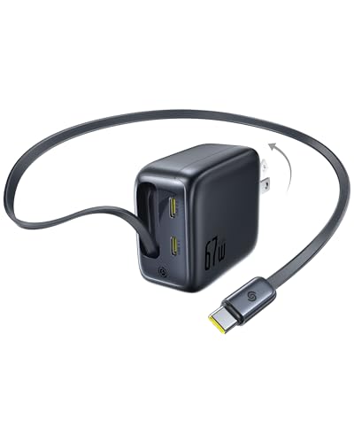 Amazon | Baseus EnerCore 67W PD type-c 急速 巻取り式充電器