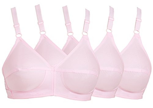 Image of SOUMINIE - U Shaped Back - 100% Cotton Full Figure Bra - Minimizer - Non Padded - Full Coverage Wirefree Seamed Bra