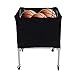 Topyond Ball Storage Cart, Wheeled Garage Sports Equipment Organizer, Collapsible Volleyball Cart, Ball Storage Bin for Basketball Soccer Volleyball