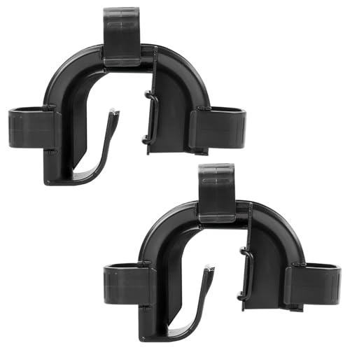 2 Pack Rim Connector Replacement for Fluval Fx4/Fx5/Fx6 Parts High Performance Canister Filter Accessories Hose Fitting Rim Connector and Clips Bracket Adapter Parts for Aquarium Fish Tank Filters