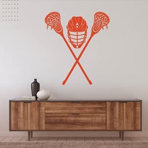Vinilo Decorativo Infantil Casco Lacrosse Removible miniatura 4