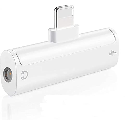 SENNIPS [Apple MFi Certified] iPhone Adapter for Headphone Jack, 2 in 1 Lightning to 3.5mm AUX Audio + Charger Splitter Compatible with iPhone 13/12/11/XS/XR/X/8/7/iPad Cover