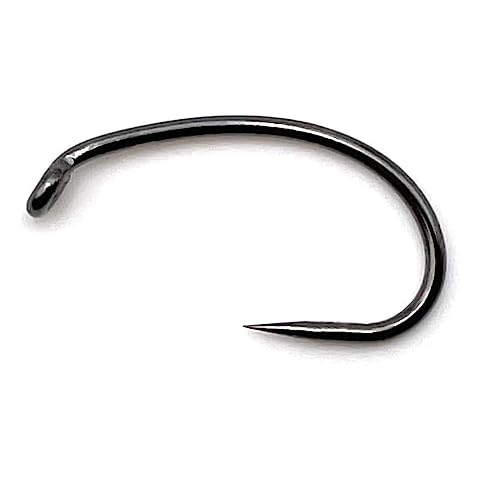 Moonlit TOGATTA ML201 Barbless Fly Tying Hooks | 50pack | Premium Made in Japan | scud style (#12) Cover