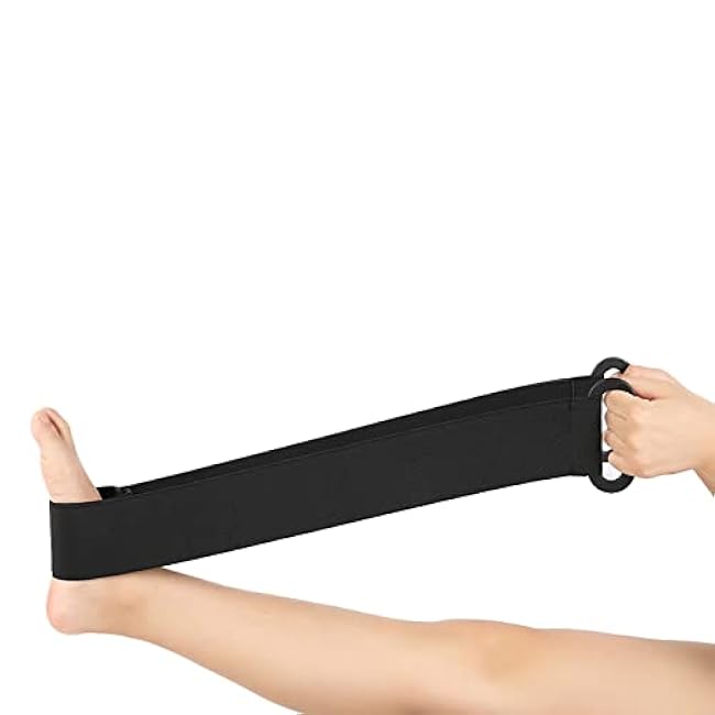 Stretching Exercise Strap, Foot Drop Plantar Ankle Training Belt, Strength Exercise Resistance Bands, 3.3 Feet Long