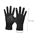 MUELODSIC Winter Cycling Gloves with Touchscreen Non-Slip Windproof All-Finger Design for Outdoor Riding Black XL