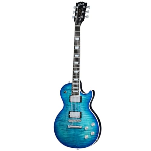 Gibson Les Paul Modern Figured Cobalt Blue – Guitare Électrique à Coupe Simple - Les Beatles, Paul McCartney, John Lennon, RIngo Starr, George Harrison Gibson Les Paul Modern Figured Cobalt Blue - Guitare Électrique à Coupe Simple