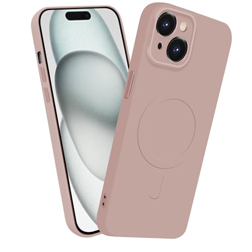 MiaoKeDa iPhone 15 Plus MagSafe�Ή� �V���R�� �P�[�X �C�t�H�� 15plus �}�O�l�b�g���� ���C�����X�[�d �X�}�z�P�[�X �ϏՌ� �S�ʕی� �X�g���b�v�z�[���o���p�[ ��p�ق�15 �l�C ���^ ��phone �J�o�[ �s���N
