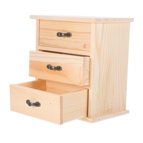 WOONEKY Organizador de Escritorio de Madera con Apilables Almacenamiento Compacto para Oficina Diseño y Funcional para Espacio