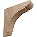 Ekena Millwork BKTW01X06X06OLGM Small Olympic Wood Wood Brackets, 1 3/4"W x 6"D x 6"H , Mahogany
