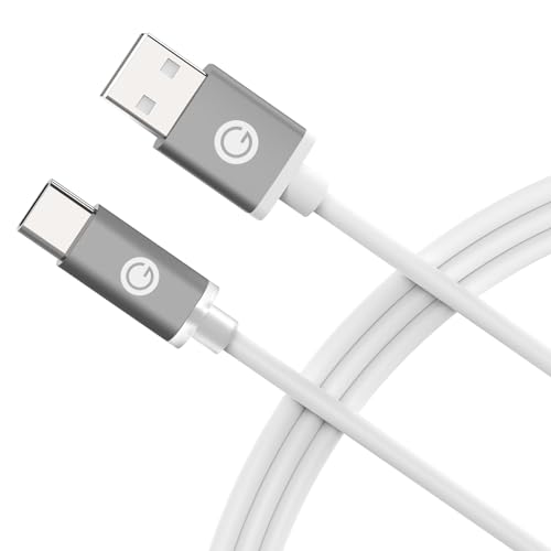 GEEKRIA Cable de carga USB para gamepad, compatible con Google Stadia, PlayStation 5, Xbox Series X, Series S, cable de carga USB a USB-C de repuesto, cable de carga (10 pies/300 cm)