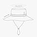 REElua Sun Bucket Hat for Fishing Beach Hiking Garden and Camping Splashproof Boonie Hat for Unisex Outdoor Fishing Bucket