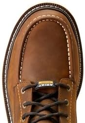 Ariat Men's Rebar Lift 8" Waterproof Composite Toe Work Boot - Distressed Brown, 6 Medium | Image 1