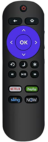 Remote Control Compatible with All Sharp Roku TV LC-40LB601U LC-50LB601U LC-24LB601U LC-43LB601U LC40LB601U LC50LB601U LC24LB601U with Netflix Sling Hulu Now Shortcuts Key
