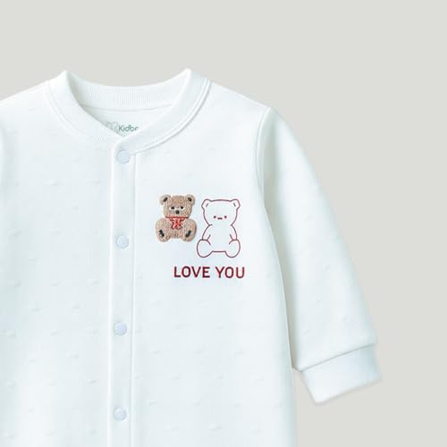 Image of Kidbea Soft Cotton Unisex Baby Onesie Romper | Cute & Multiple Prints Full Sleeve Sleepsuit for Infant | Comfortable Trendy Bodysuit