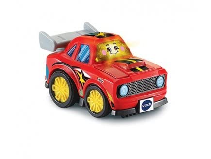 Bolide Elio Top Chrono - pour tut tut Circuit Voiture, Piste de Course - Bouton Lumineux et chansons - Jouet 1er Age Version française