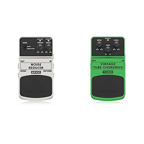 Behringer Noise Reducer NR300 Noise ReductionEffektpedal & Vintage tube overdrive TO800 OverdriveEffektpedal