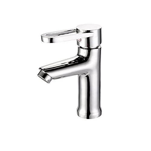 Grifo mezclador de agua fría y caliente monomando ideal para lavabo de lavamanos e inodoro de hotel
