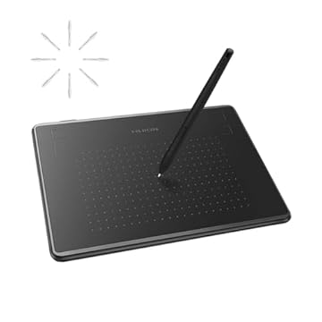 HUION Mesa digitalizadora Tabletes gráficos Inspiroy H430P OSU Tablet de desenho estudante com luva e 4 teclas expressas, Stylus sem bateria, compatível com Chromebook, Mac, PC ou Android Mobile