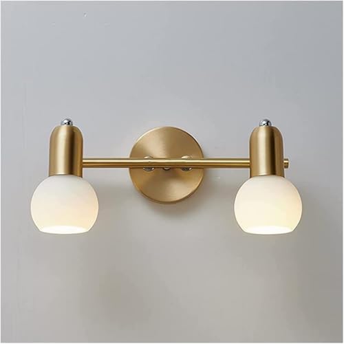 Lámpara de pared de baño ajustable con pantalla de vidrio translúcido