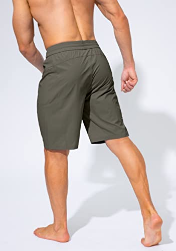 Image of Men's Swim Trunks Quick Dry Board Shorts with Zipper Pockets Beach Shorts Bathing Suits for Men - No Mesh Liner