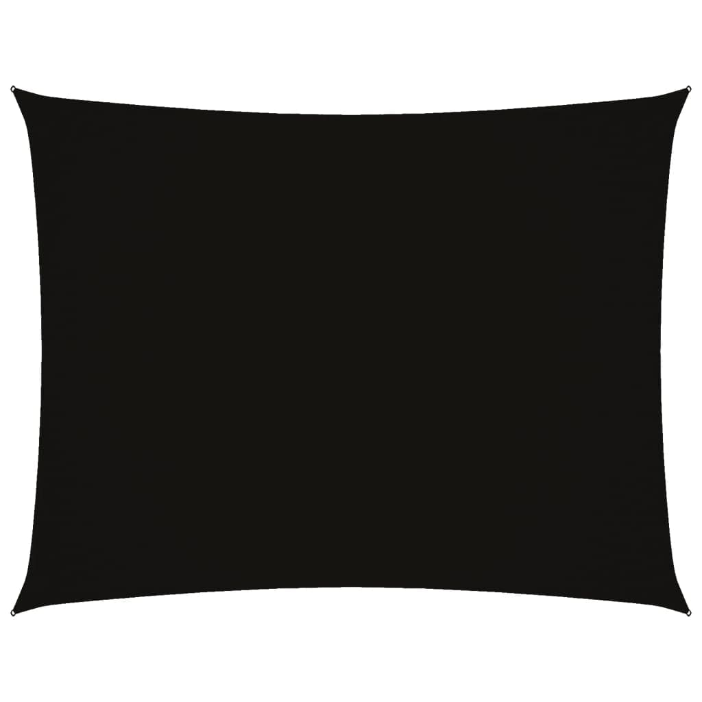 vidaXL Black Sunshade Sail-Oxford Fabric-Rectangular, 2.5 x 4m-UV Protective, Water Resistant, Perfect for Patio, Garden, Terrace, Playground or Balcony — image 1