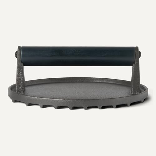 Miniatura 3 de Amazon Basics - Prensa Para Hamburguesas Redonda, Color Negro - Pack De 1, 17.2 X 17.2 X 6.9 Cm