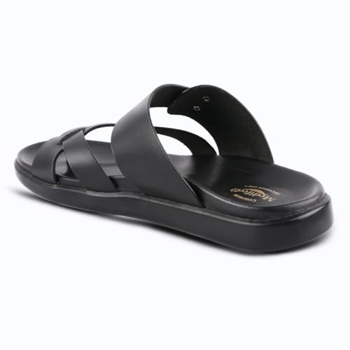 Image of Medifeet Men's Toe-Ring Leather Highway Sandals