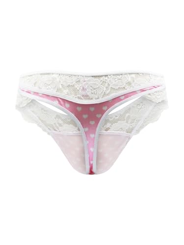 XDress Luxe Satin & Lace Thong Panty for Men - Sexy Men's Panties2