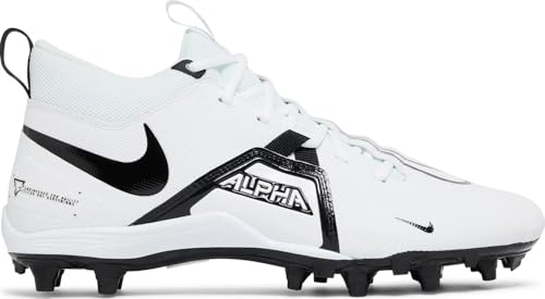 Nike Alpha Menace Varsity 3 Men's Football Cleats 'White Black' (CV0586-100) - Size 13