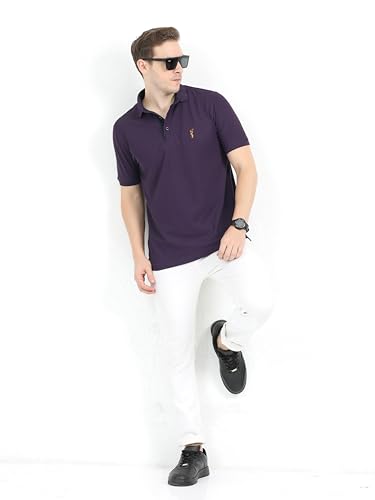 Image of STELLERS Men's Premium Regular Fit Polo T-Shirt's |Feather Touch Feel | Odour Resistant| Anti-Static| Wrinkle Free | Quick Dry | Stretchable | Lightweight | Sweat-Proof