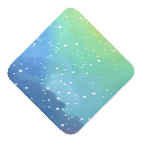 PaChyLuu Cartoon Rainbow Clouds Baby Hooded Towel Soft Cotton Baby Towels Ultra Absorbent Bath Towel for Babies Boys Girls, 35x35 Inch