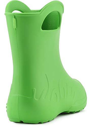 Ladeheid Eva Gummistiefel Damen federleichte wasserdichte Damenschuhe Regenschuhe LA-CA-09 (Grün, 38/39 EU)