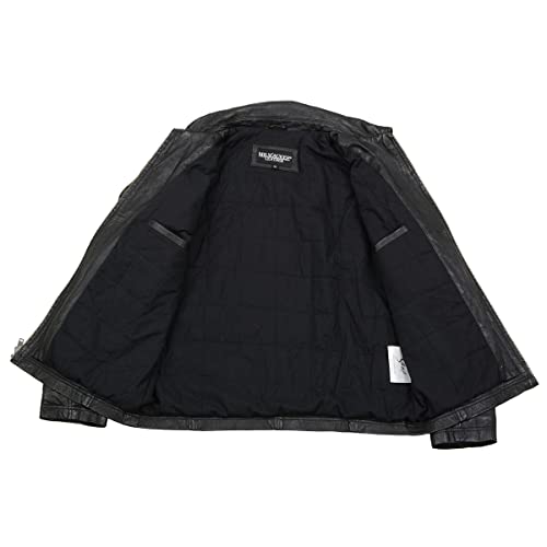 Image of Milwaukee Leather SFM1865 Men's Black Classic Fashion Leather Jacket with Zipper Closure