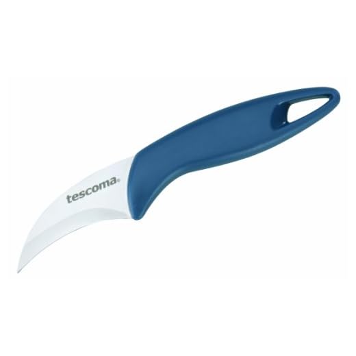 Tescoma 863001 Presto Coltello Sbucciatore Curvo, 8 cm