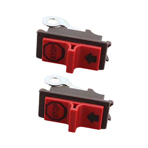 MCHNIC 2 interrupteurs d'arrêt pour Husqvarna 36 40 41 45 50 51 55 61 66 136 137 141 142 254 257 261 262 266 268 272 281 288 340 345 38 FR Tronçonneuse 5 371 372 394 395