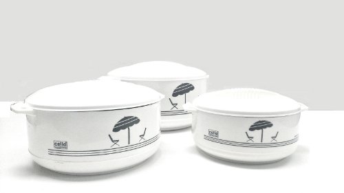 Cello Super3 3-Piece Hot Pot Insulated Casserole Hot Pack Food Warmer Gift Set