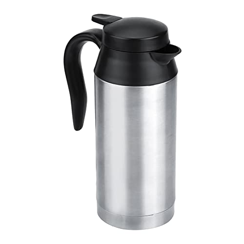 Tetera eléctrica de viaje ZJchao 12V 750ml acero inoxidable miniatura 3