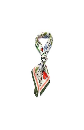 kate spade new york Women's Coastal Scene Silk Square Scarf, Stylish & Lightweight Fashion Accessory2